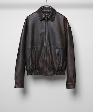UNUSED / US2579 LEATHER JACKET(BROWN)