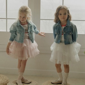 秋レースチュールスカート