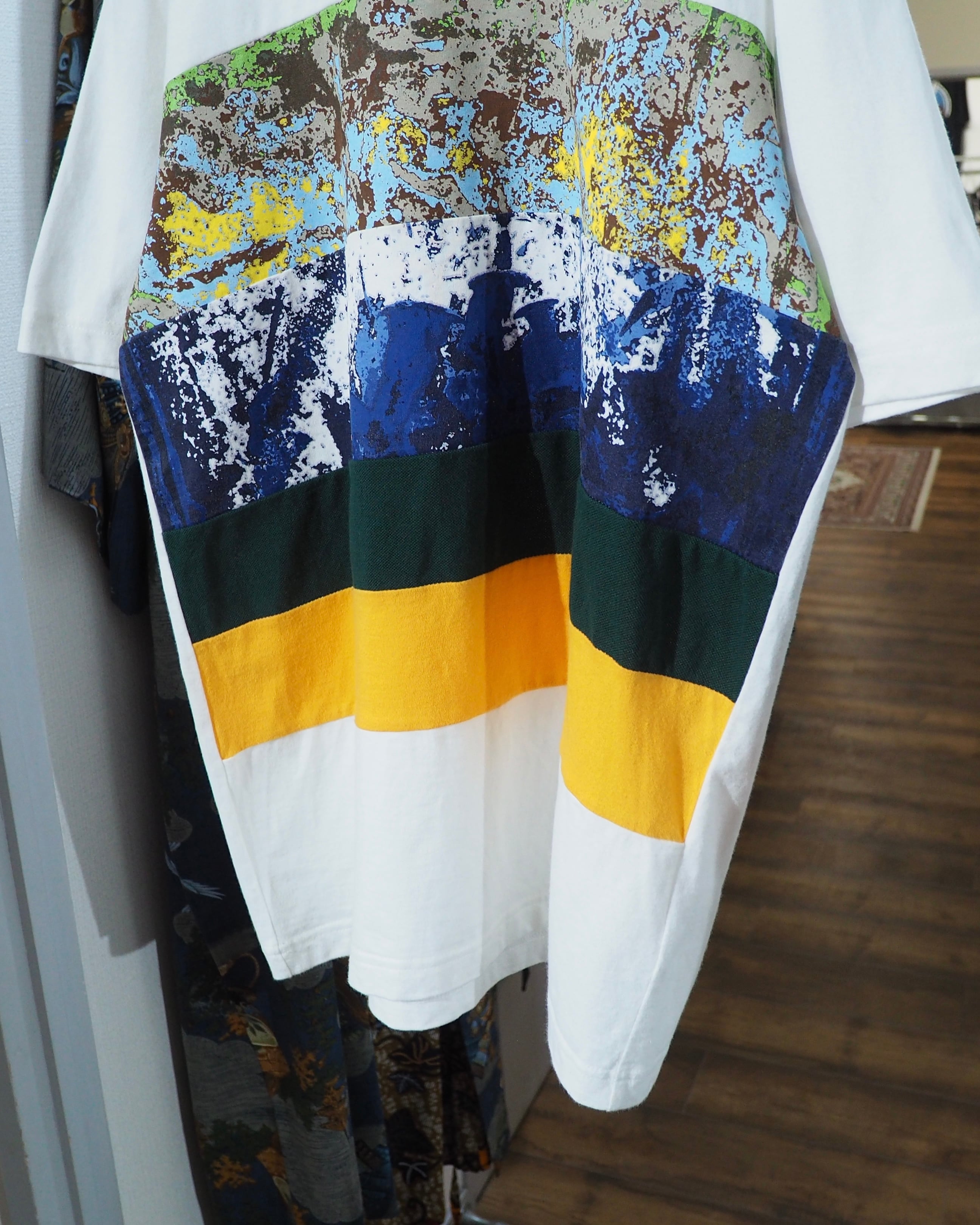 18SS ” COMME des GARCONS HOMME ” Different materials Switching Tee