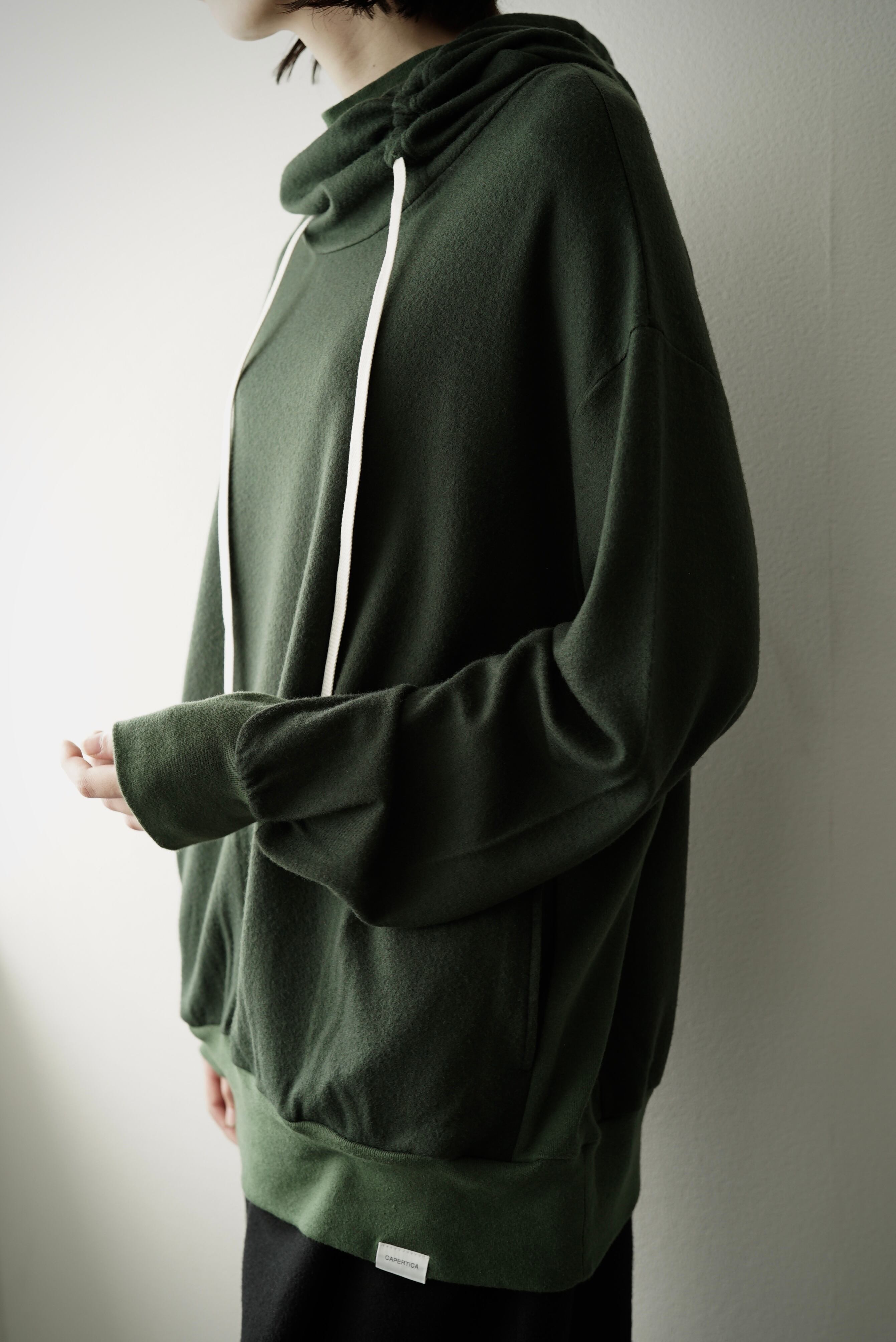 Super140s Washable Wool MW_Jersey / F/G-Parka (GREEN Super140s Washable Wool MW_Jersey / F/G-Parka (GREEN