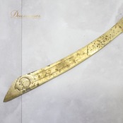 ベリーダンス 小物 シミター ソード ゴールド系 剣 刀 全長72cm 重さ573g ステージ 金 舞台 イベント ショー ダンス小物 小道具 ケース付き ケース セット