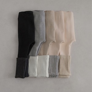 【冬作】ツーカラー切り替えトレギンス　全2色