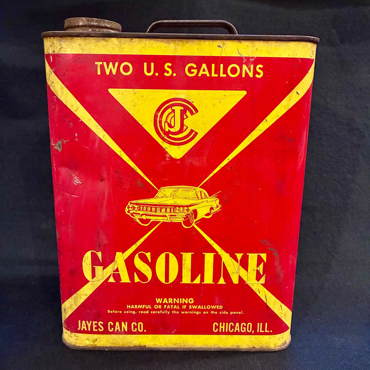 JAYES GASOLLNE缶　2ガロン　T-638