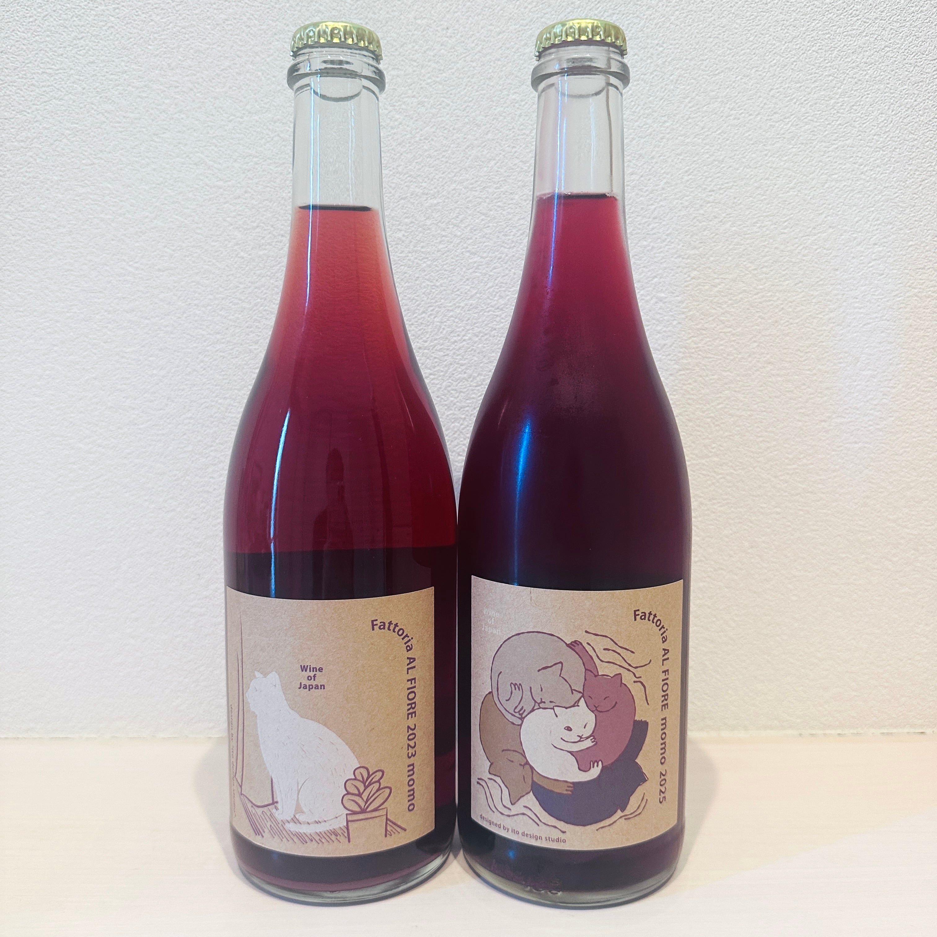 ネコシリーズ momo 2023 ＆ momo 2025 飲み比べセット　Fattoria AL FIORE /ファットリア・アル・フィオーレ