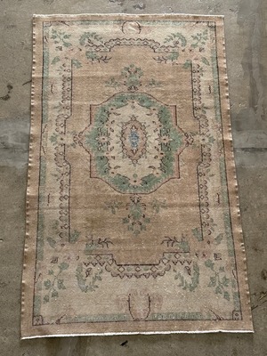 【送料込み】vintageヴィンテージ　トルコラグ　イスパルタ絨毯    TRB4216