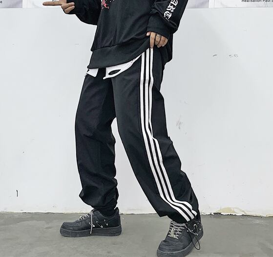 スリーライン パンツ ズボン レディース 韓国 ストリート M L【tb-662