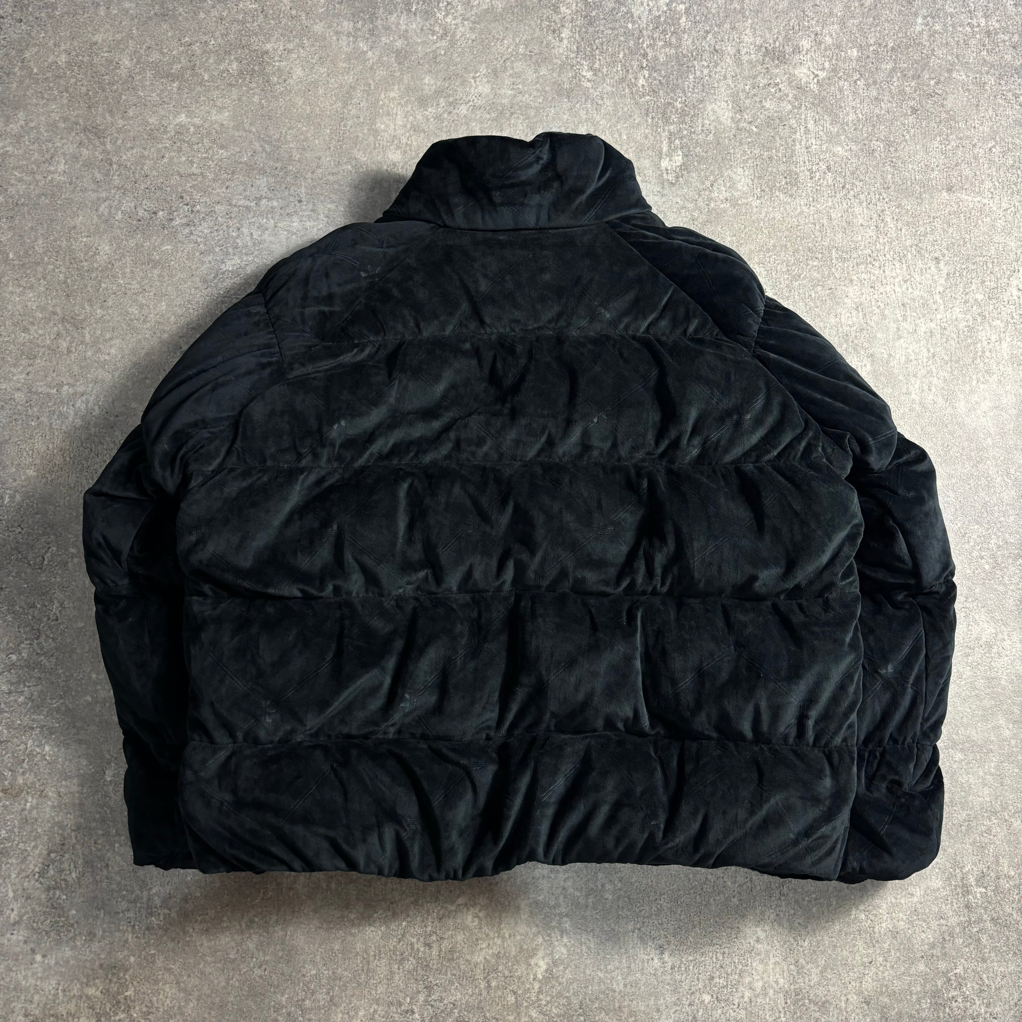 adidas アディダス ダウン ジャケット ベロア 中古・古着通販】adidas (アディダス) ベロアダウンジャケット