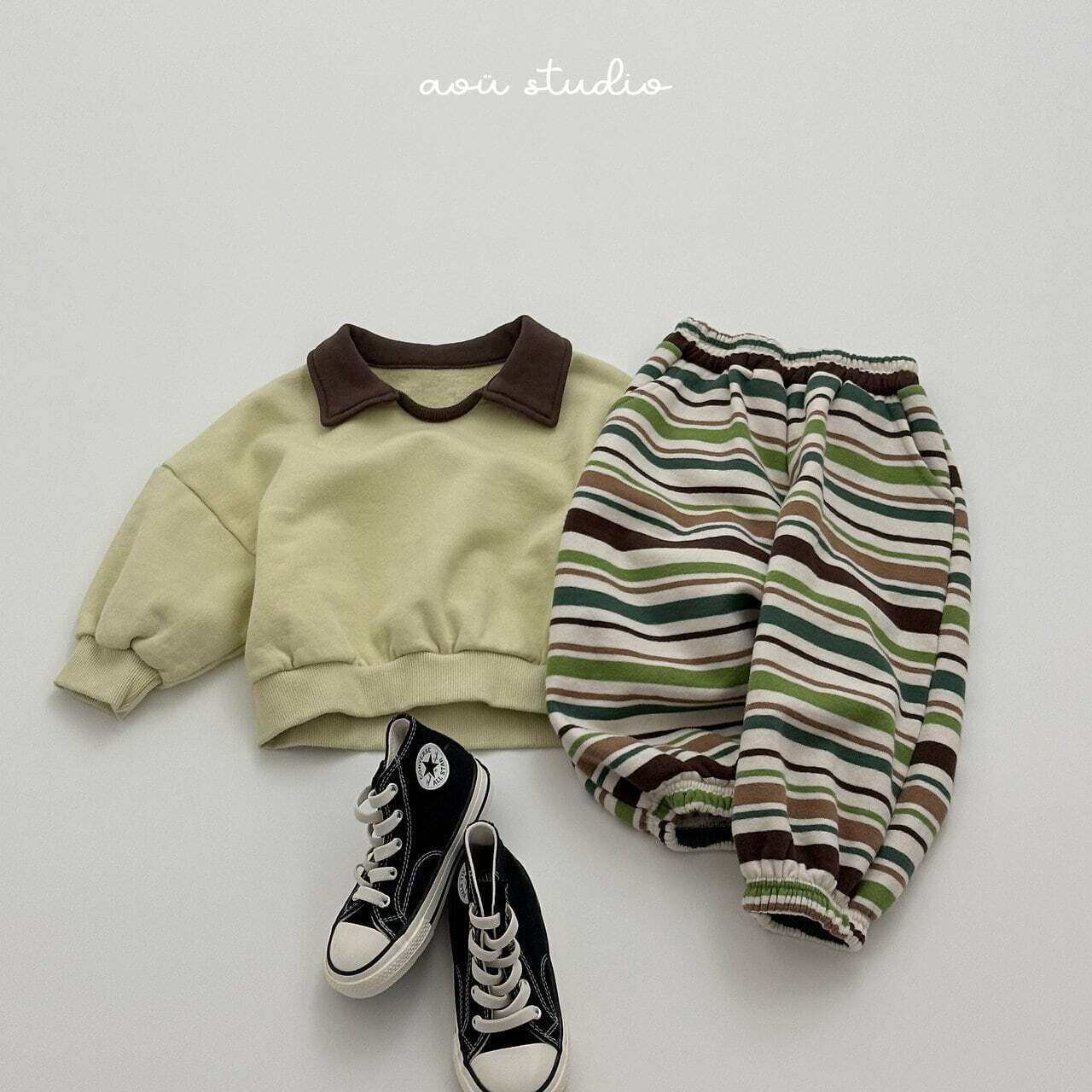〖取寄〗韓国子供服 / 26winter / aoustudio / バター カラーMTM / キッズ服 *XS~L*