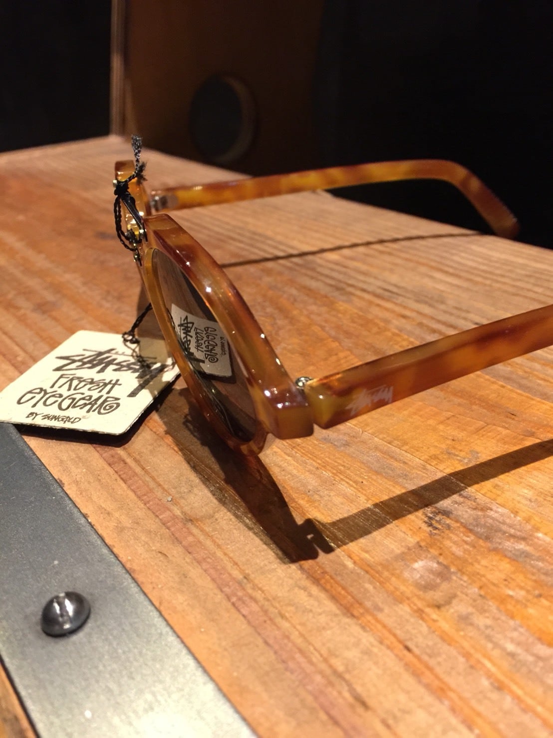 OLD STUSSY SUNGLASS / DEADSTOCK ベッコウ, BLACK