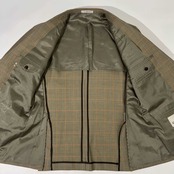 90s GIVENCHY ジバンシィ チェック ウール テーラードジャケット 96-86-170/メンズ 背抜き ビンテージ