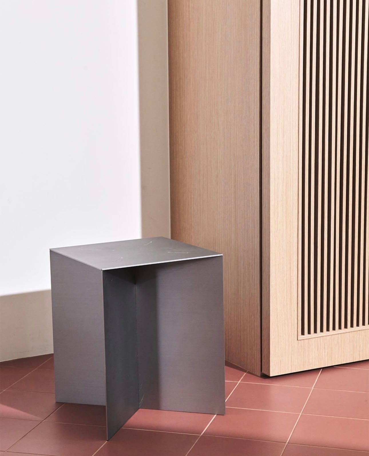 stainless stitch stool / ステンレス ステッチ スツール シルバー