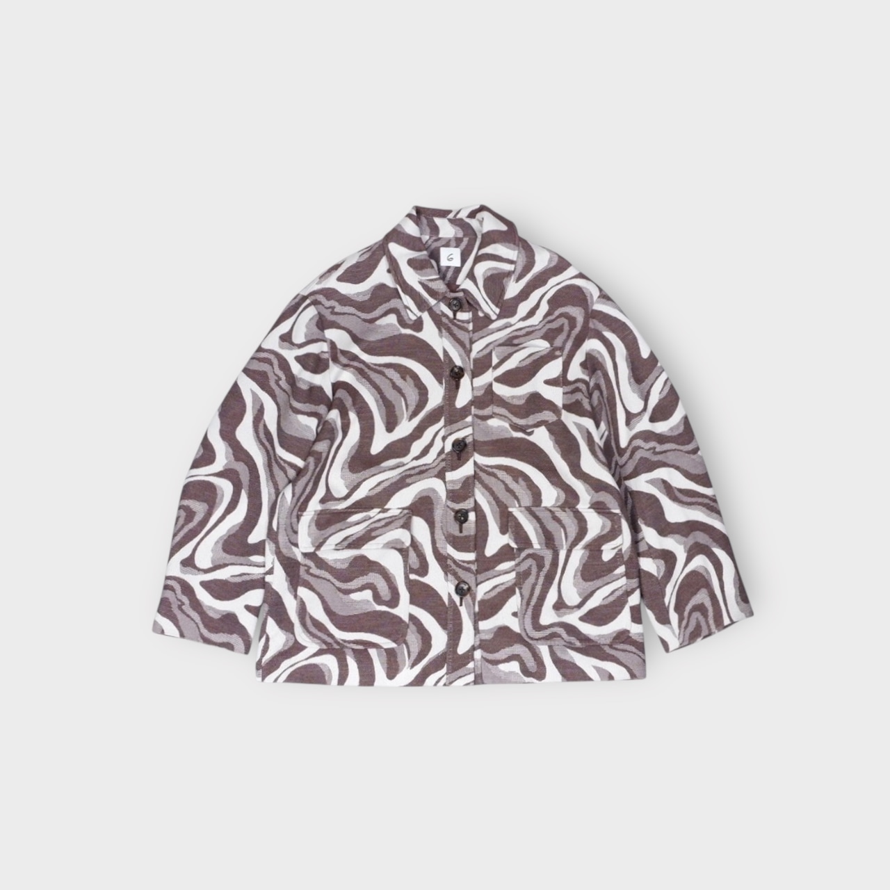 6(ROKU)【JACQUARD COAT】