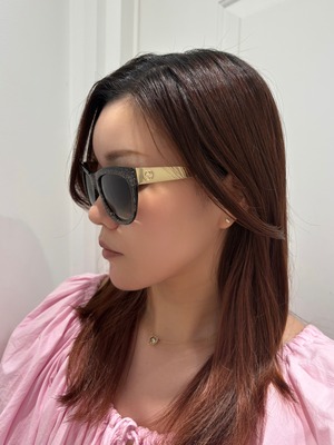 GUCCI / vintage glitter frame sunglasses.