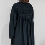 バックピンタックデザインチュニック"OFF WHITE"/VENT BLANK/ブラウス/シャツ/ホワイト/ピンタック