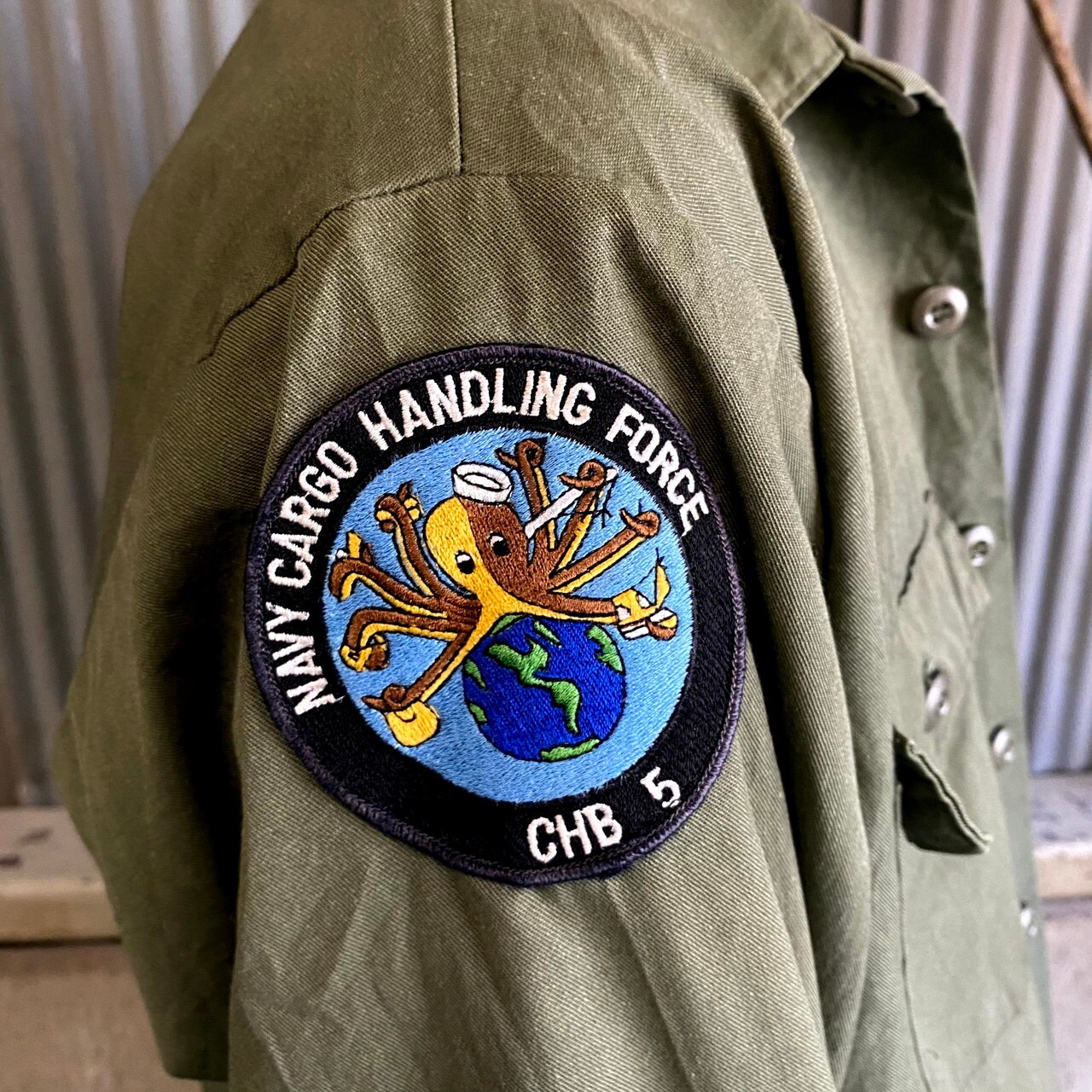 78年納品 70年代 U.S.ARMY 米軍実品 ワッペン付き ユーティリティ 