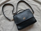 AMERICA 1990’s OLD COACH “Black Leather” 2way bag
