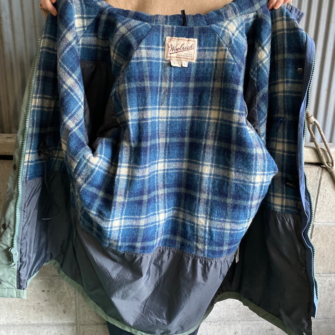 90年代 WOOLRICH ウールリッチマウンテンパーカー レディースL 古着 