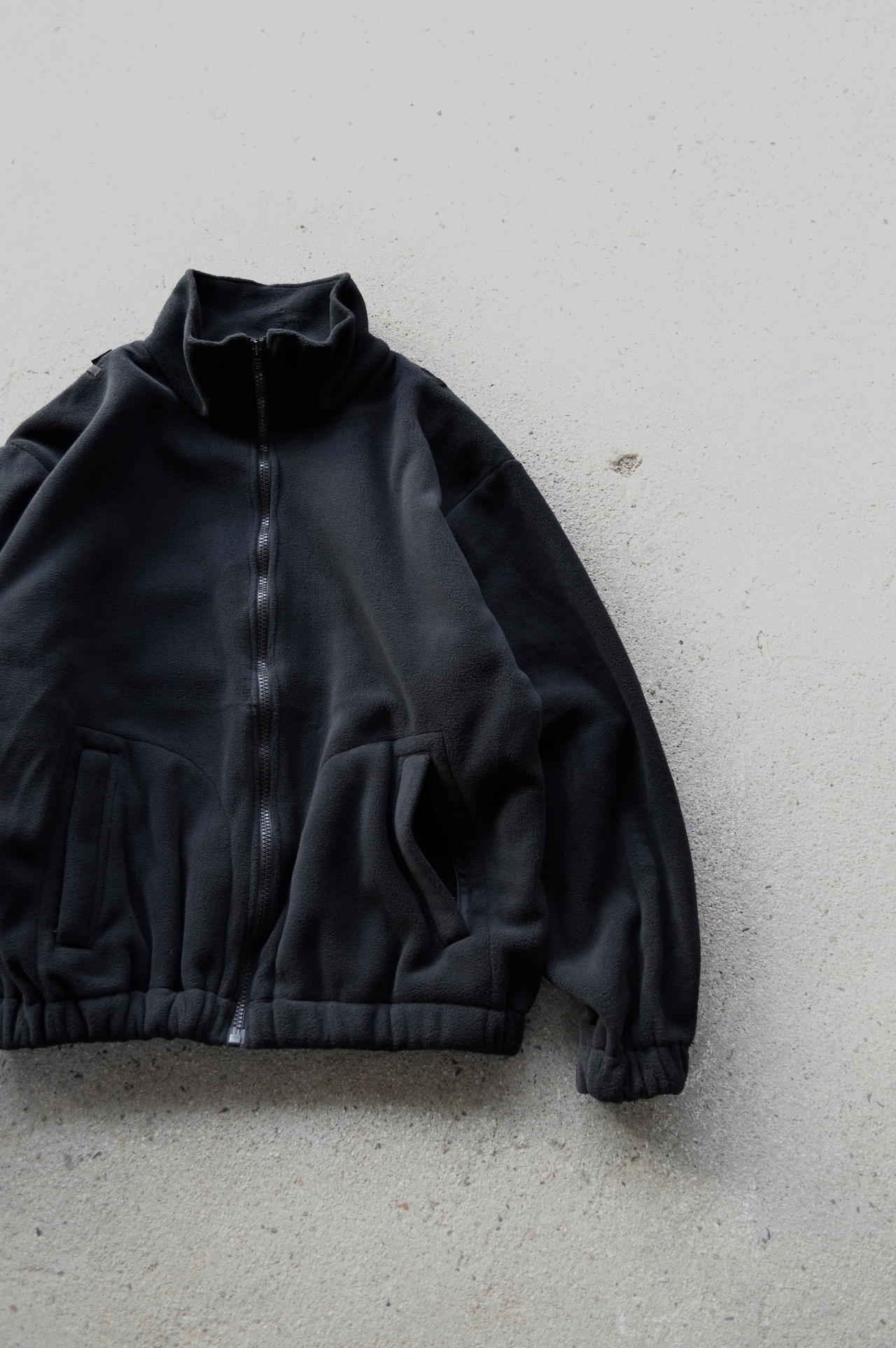 Dutch Army 1990s Heavy Fleece Outer Jacket Dead Stock オランダ軍 フリースジャケット デッドストック ブラック