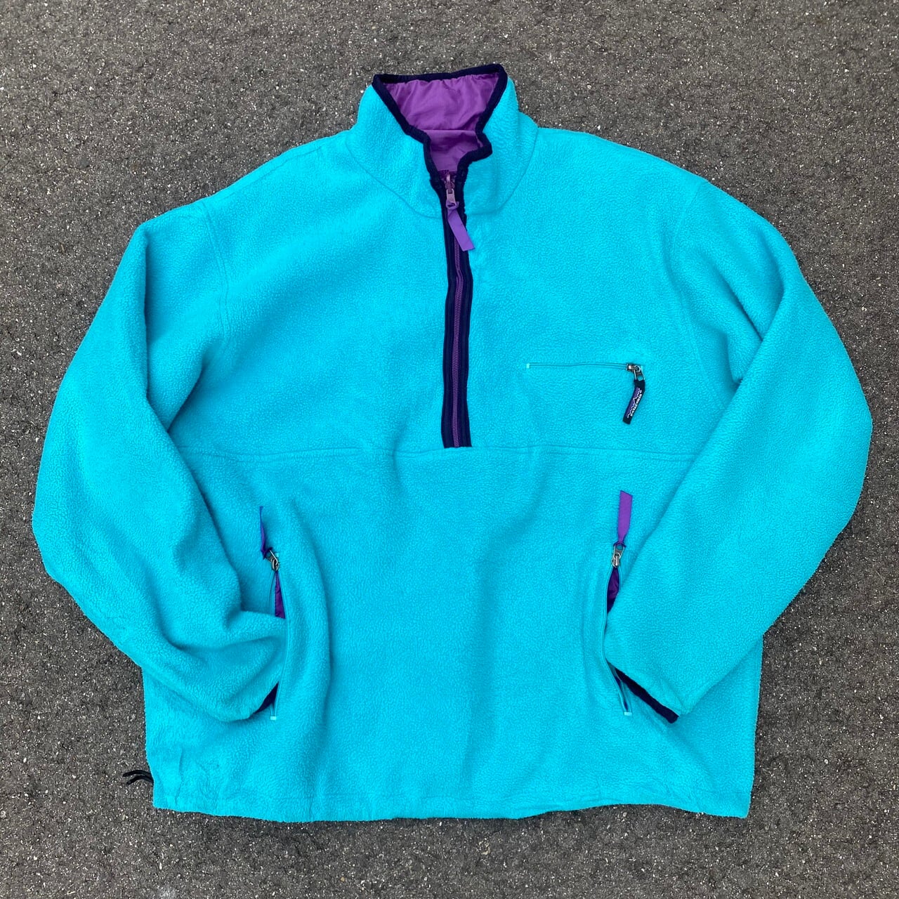 レアカラー 80年代 USA製 ヴィンテージ patagonia パタゴニア グリセード ナイロン×フリース リバーシブル プルオーバージャケット  80s ヴィンテージ ビンテージ メンズXL 古着 パープル ライトブルー 紫色 水色【アウトドアジャケット】【VTG】【SA2204】【HA10】  | ...