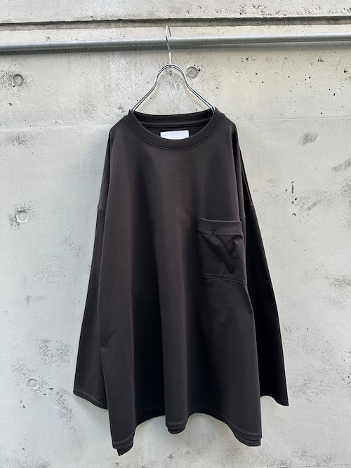 『VOAAOV』High Gauge Cotton Tenjiku L/S Big T-Shirt / BLACK