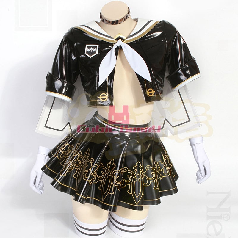 歪萌舎 暗黒王朝 シースルーセーラー風衣装 BBTT] 暗黒王朝 幻象学院シースルーセーラー ブルー コスプレ衣装 歪萌