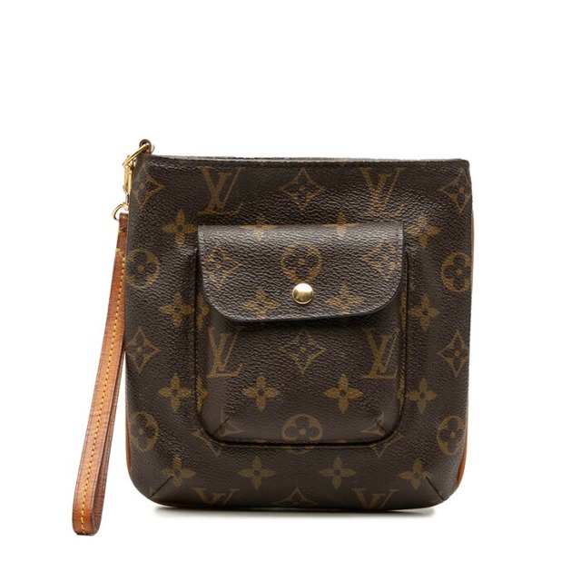 ルイ ヴィトン モノグラム パルティシオン アクセサリーポーチ M51901 ブラウン PVC レザー レディース LOUIS VUITTON 中古