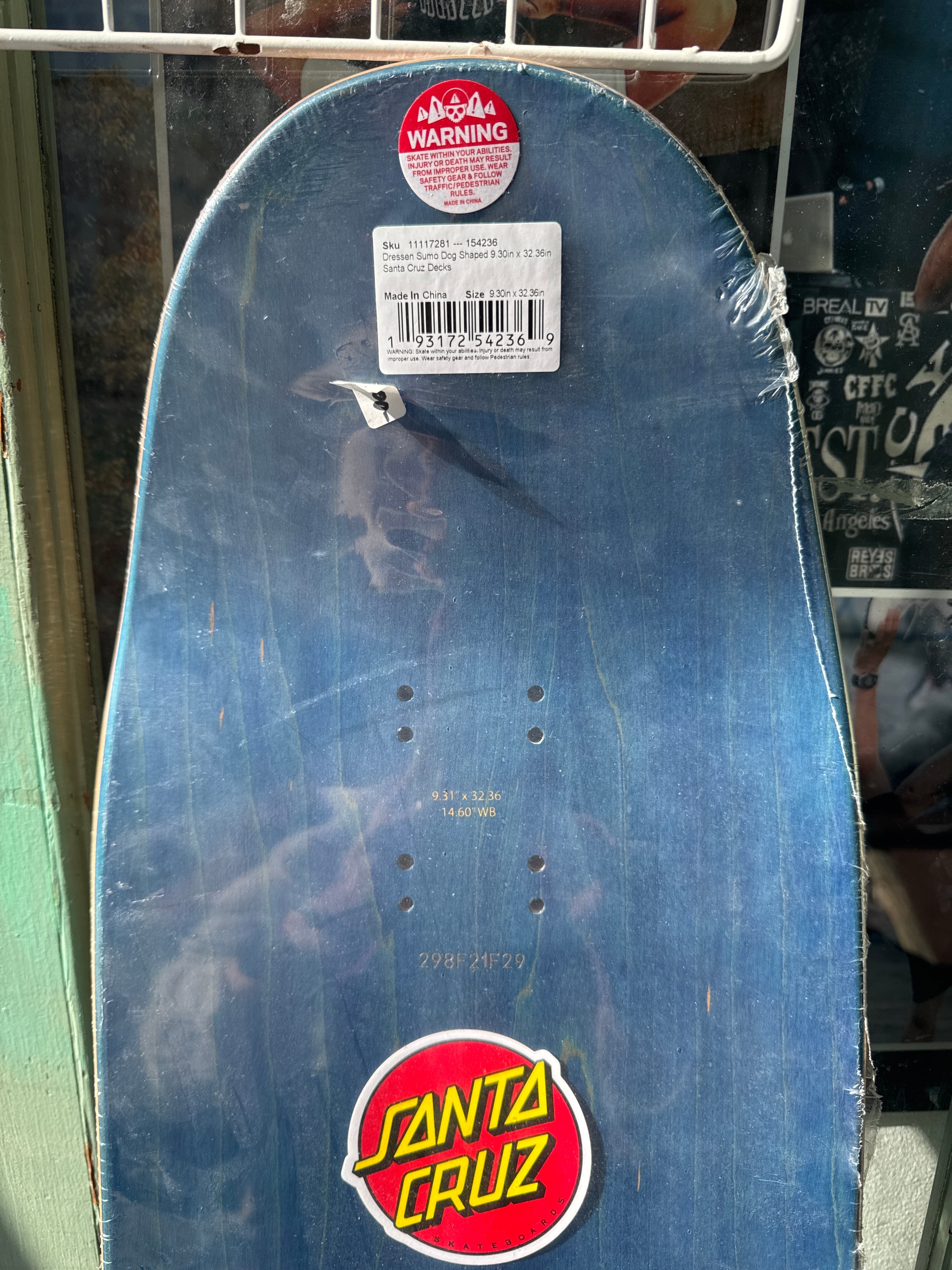 SantaCruz Eric Dressen Sumo Dogシェイプスケートボードデッキ