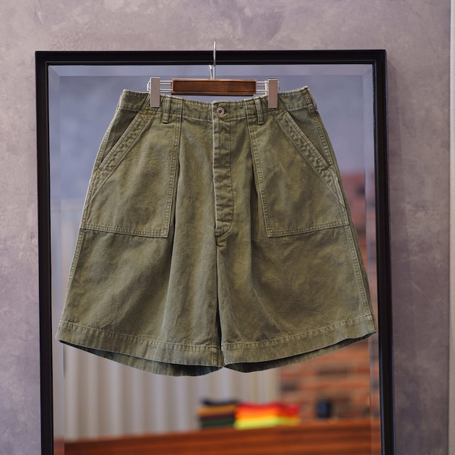 HERILL (へリル) "Duck Utilityshorts" -Olive Drab-