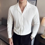 pleated design shirt tops 00254