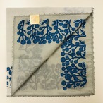 ひびのこづえ ハンカチ「草原」（ブルー）