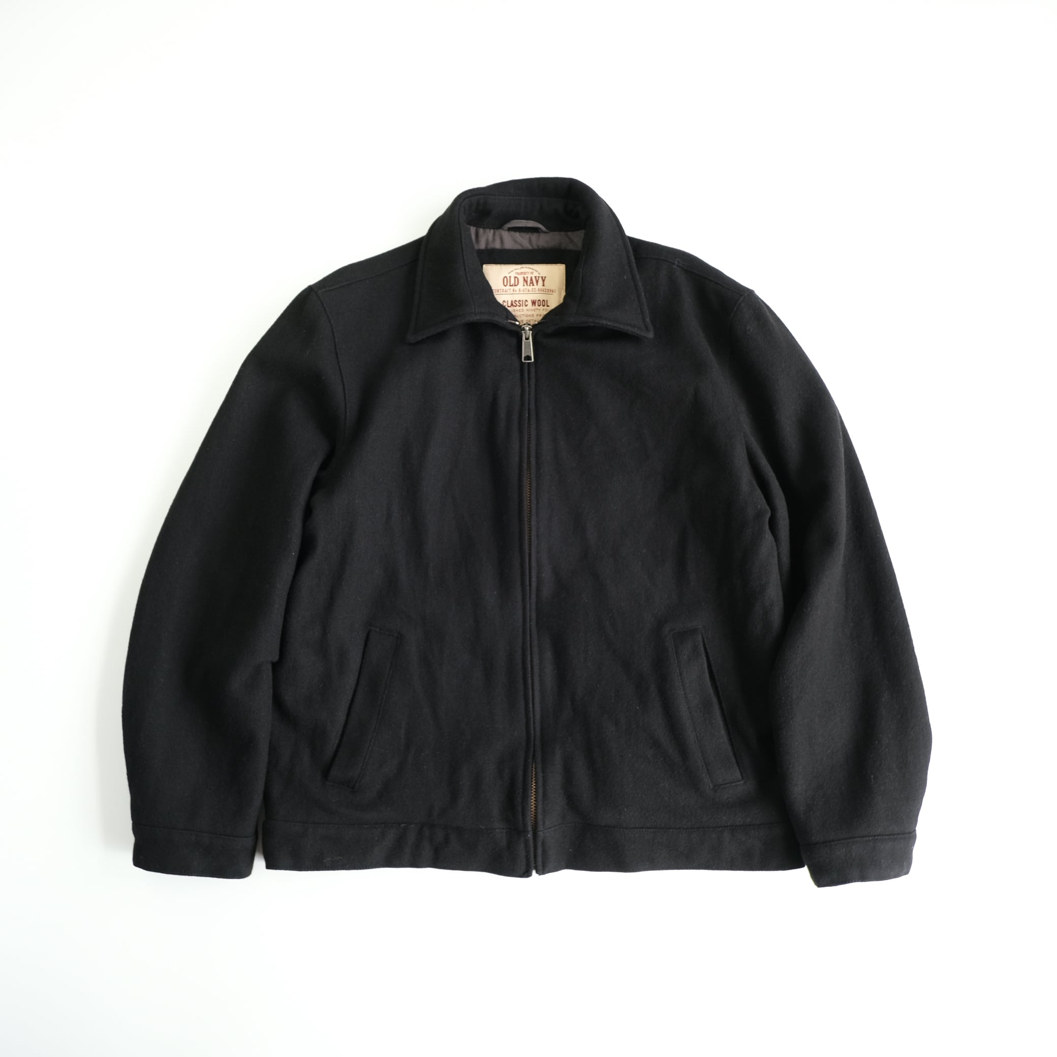 J.Ferrar】90's Leather Car Coat Black L | RE:FOUND