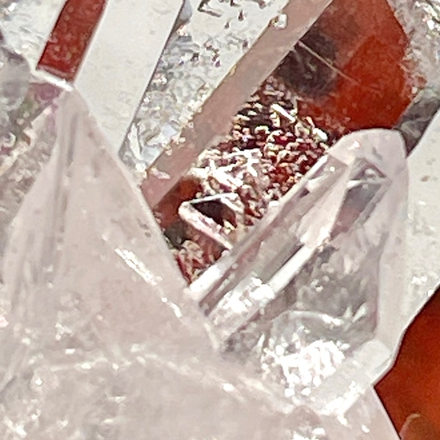 ブラジル・ミナスジェライス州産　スターブラリー水晶　クラスター　（ユニコーン）（ブリッジ）1033