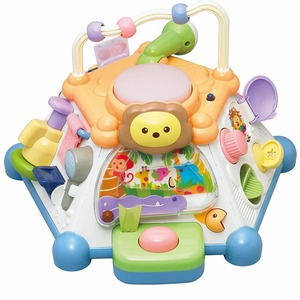 【努力特価】トイローヤル たのしく知育! やみつきボックス+ ( 知育玩具 / 指先遊び / 発育 ) パステルカラーが可愛い ( 音が鳴る / ぴかぴか 光る ) 0歳 1歳 2歳 赤ちゃん向けおもちゃ