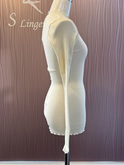 ウールシルク チュール付き長袖トップス 3サイズ fraly SETA