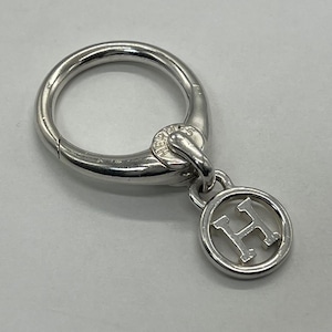 エルメス HERMES Hロゴ チャーム キーリング Ag925 希少