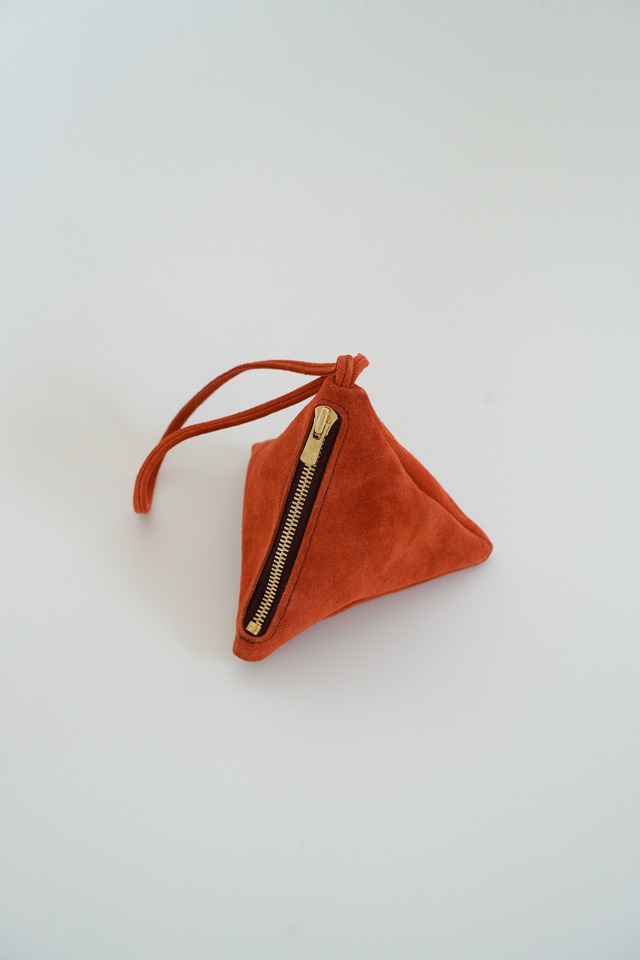 三角ポーチ（オレンジ）