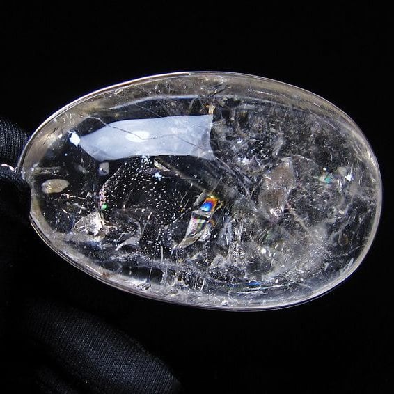 アイリスクォーツ 水晶 ペンダント 虹入り メール便可 一点物 112-14208