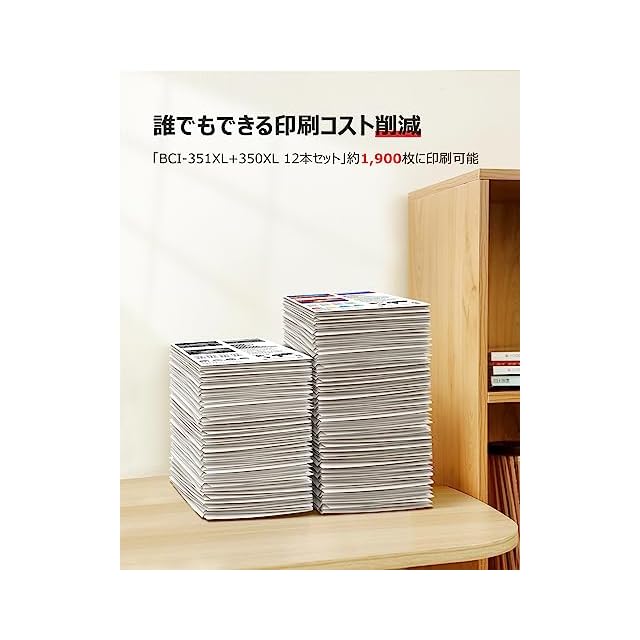 GPC Image BCI-351XL BCI-350XL 互換インクカートリッジ 6色セット×2