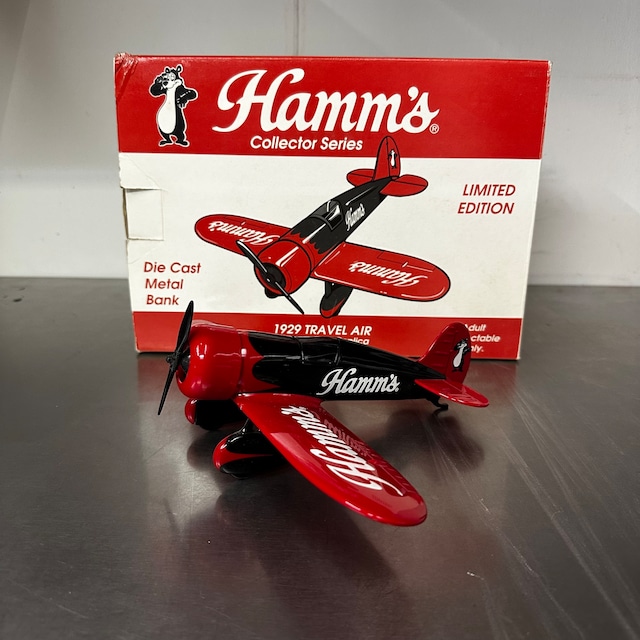 Hamm's Beer コレクターシリーズ 1929 トラベルエア ダイキャストメタルバンク