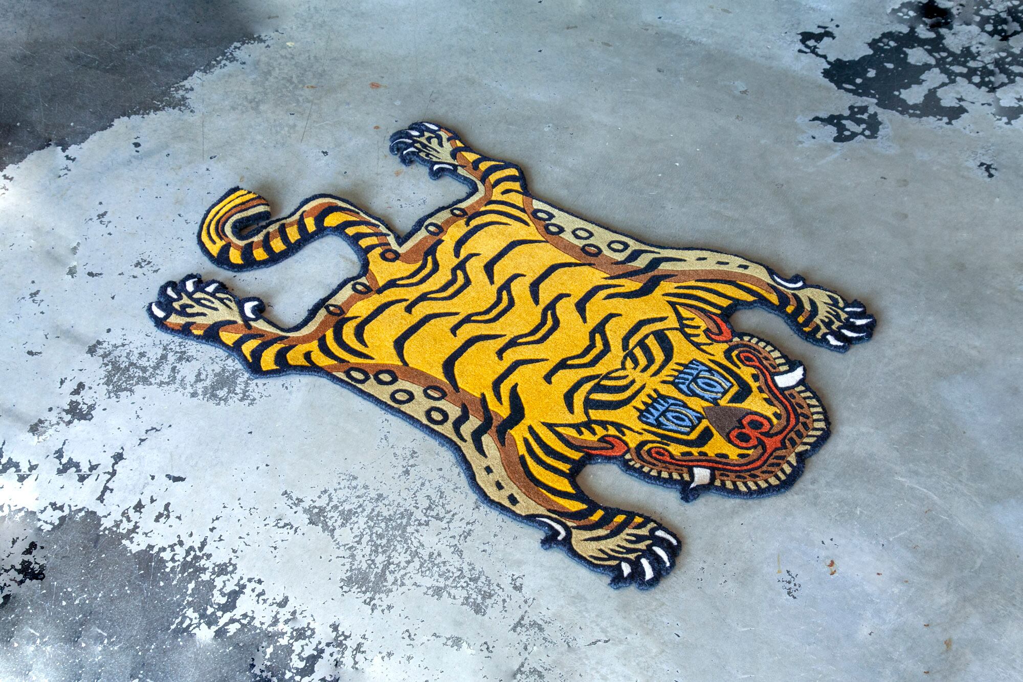 Tibetan Tiger Rug 《Sサイズ•ウール029》チベタンタイガーラグ