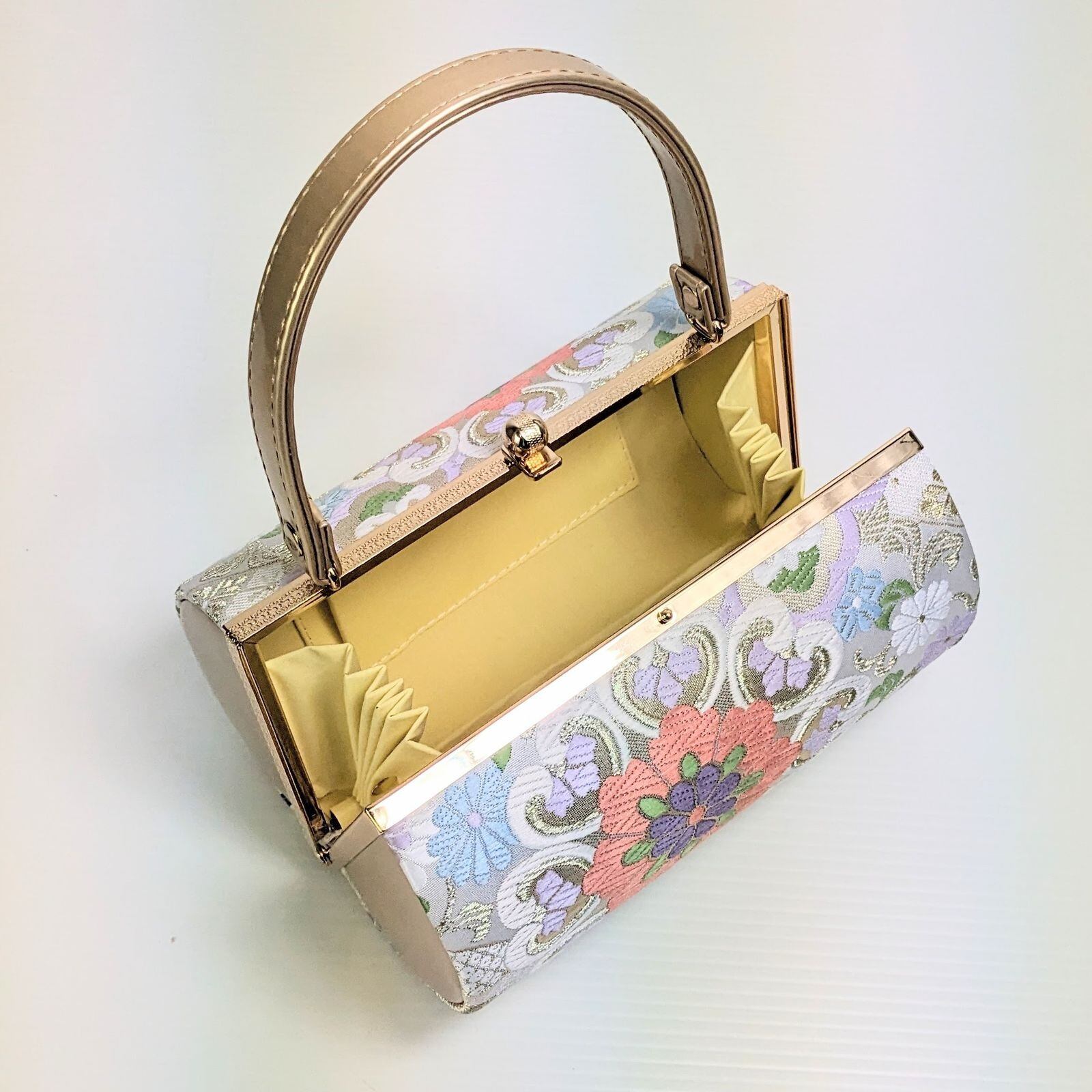 草履バッグセット 振袖 フォーマル 帯地 ゴールド フリーサイズ