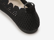 pointed-SCALLOP MESH / BLACK