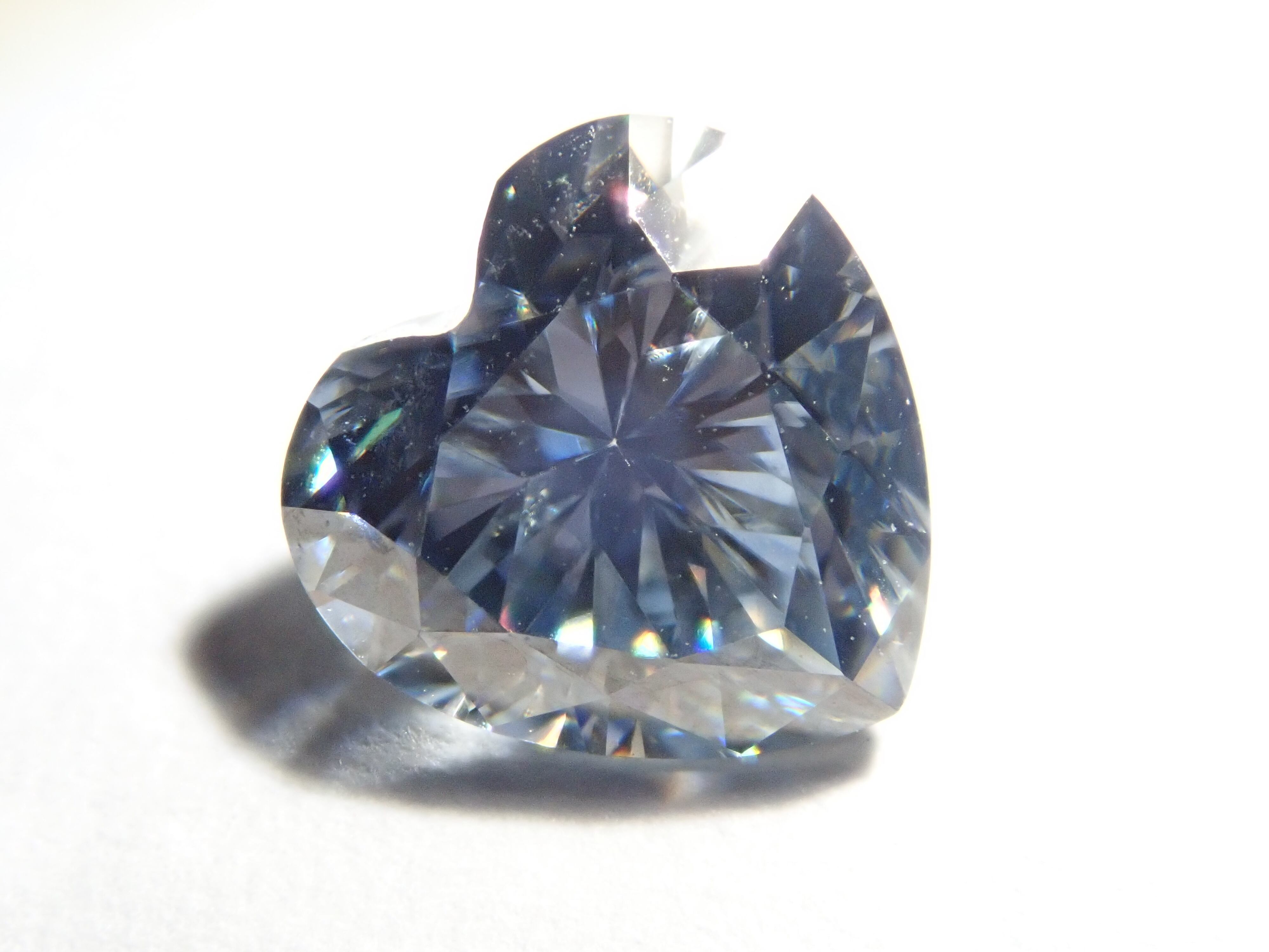 合成グレーブルーモアッサナイト 0.802ct