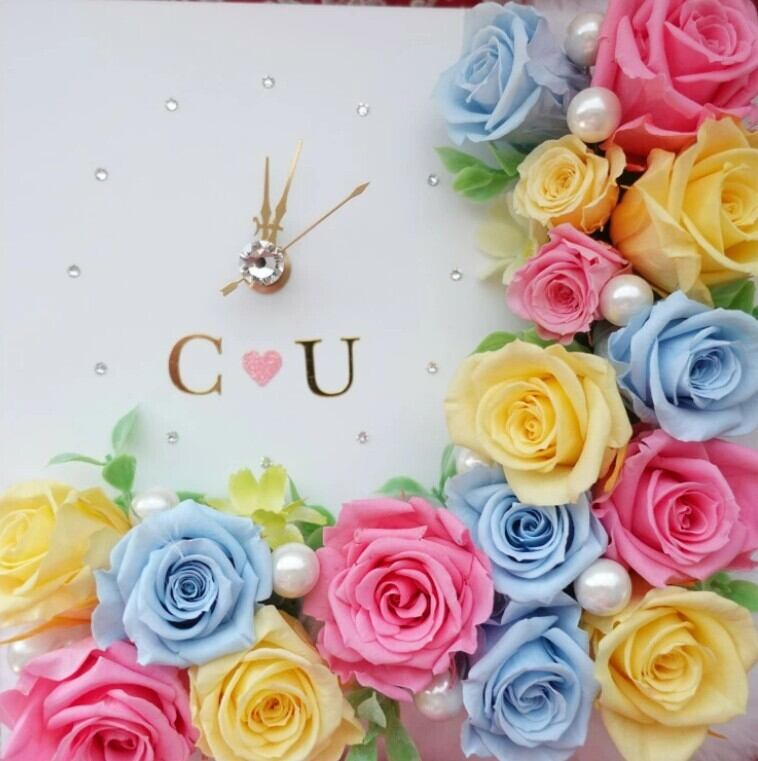 花時計 プリザーブドフラワー プレゼント フラワーアレンジメント