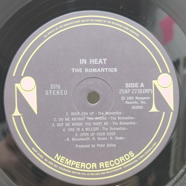 The Romantics / In Heat [25AP 2738] - 画像3