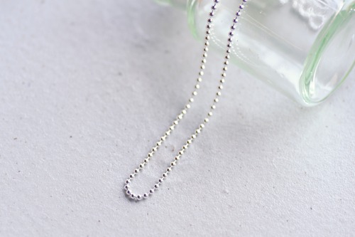 Ball Bead Necklace Chain SV925 <2.3mm/50cm> / ボールチェーン ＜2.3mm/50cm＞