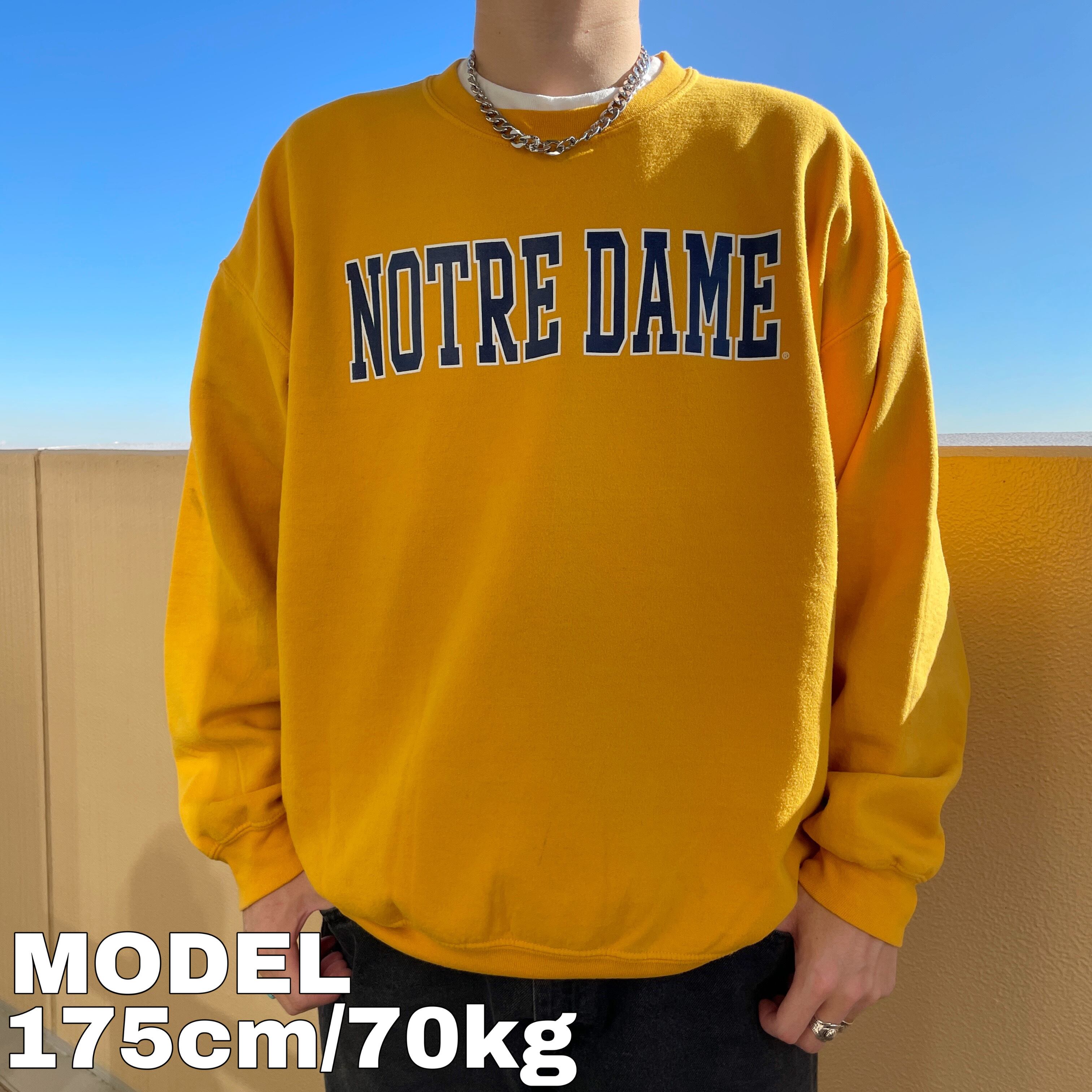 USA製 NOTRE DAME × RUSSEL ノートルダム大学× ラッセル カレッジ