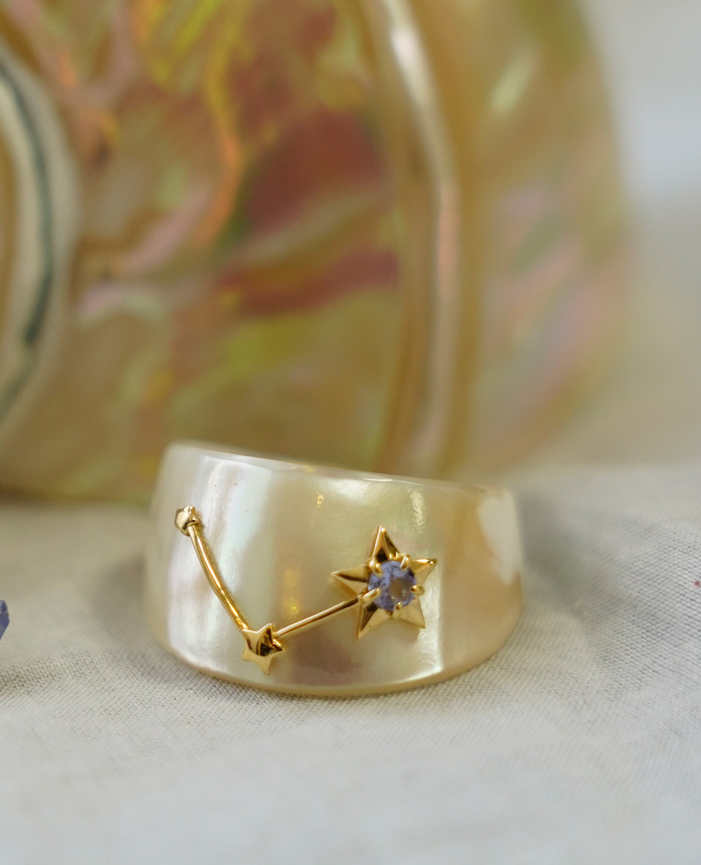 (K18)Thalatta 星座 Ring (Tanzanite) 14号