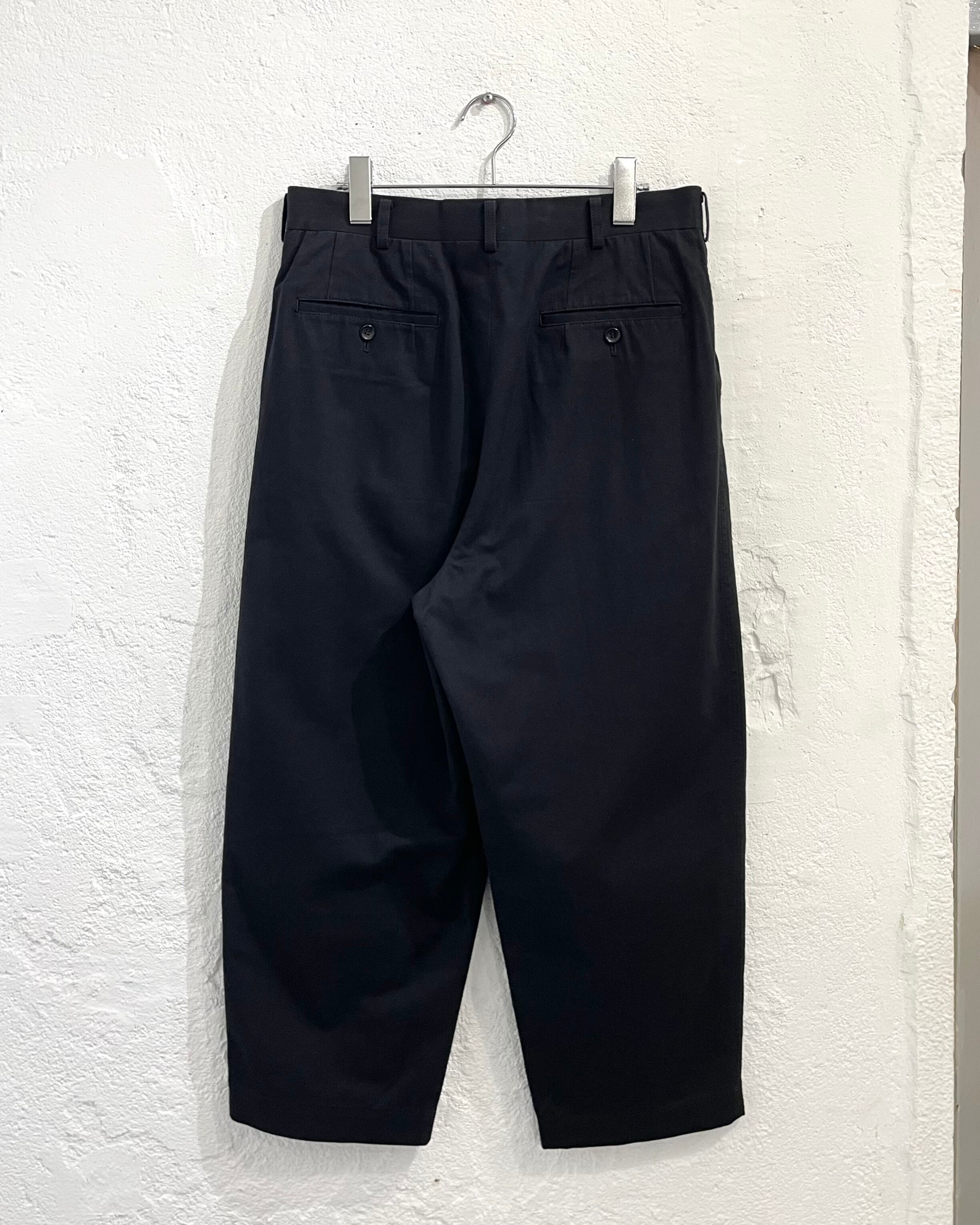 COMME des GARCONS HOMME / コムデギャルソンオム | 2019SS | 2タック スラックス パンツ | XS | ブラック | メンズ 2019SS COMME des GARCONS HOMME 2tac Cotton×Linen Slacks | VOLAR