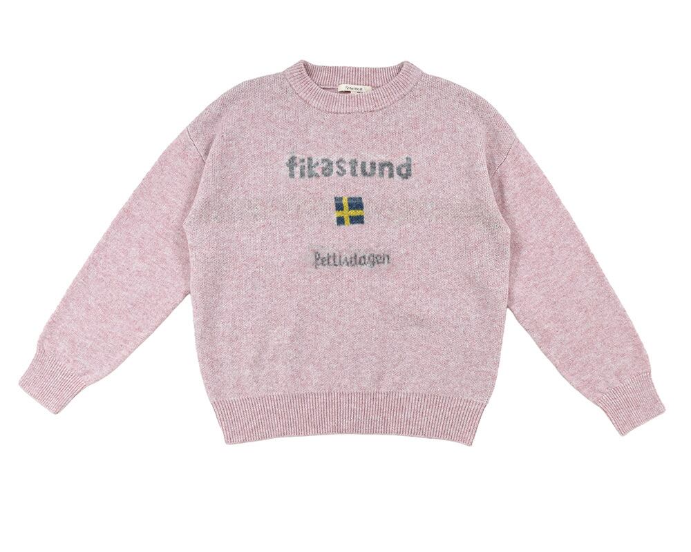 ロゴ×北欧ジャカードニットプルオーバー KKS95731 | Keitto